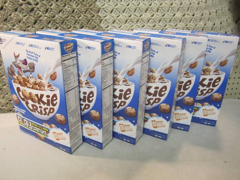 lot 182 image: 6 Boxes Cookie Crisp Cereal Best by...