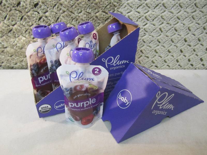 lot 197 image: Box of 6 Plum Organics Purple Organ...