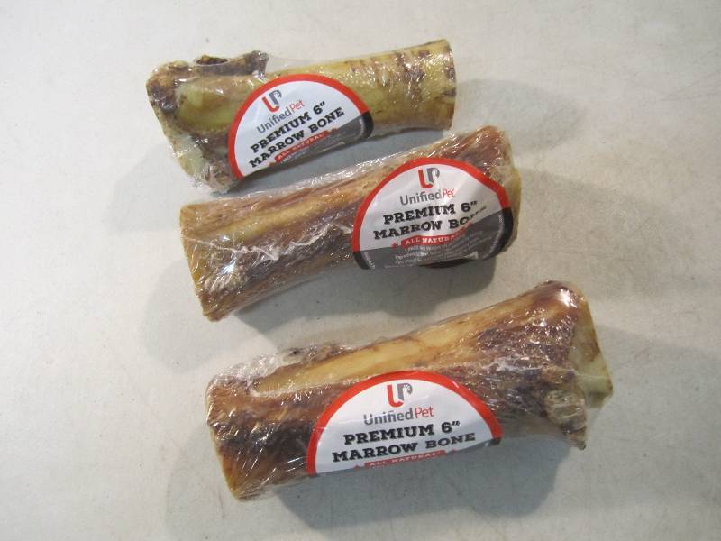 lot 230 image: 3 Premium 6 Marrow Dog Bones Best ...