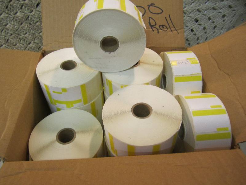 lot 260 image: 20 Rolls of Labels 2000 labels per ...
