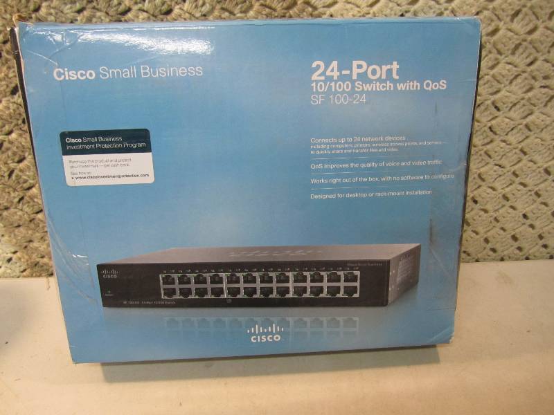 lot 305 image: Cisco 24-Port 10100 Switch with Qo...
