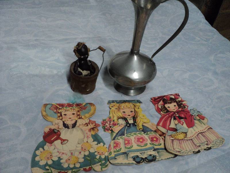lot 36 image: vintage collectibles, silver pitche...