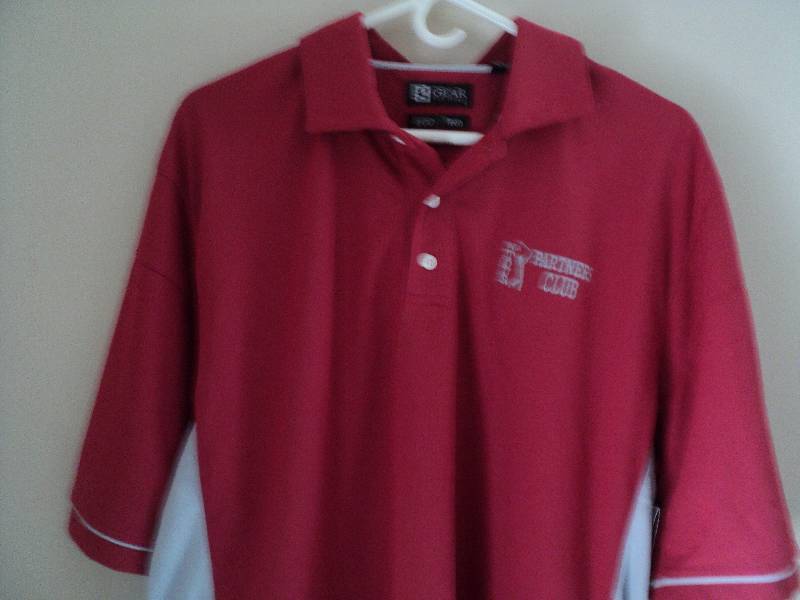 lot 145 image: 3 mens golf shirts sizes XL and XX...