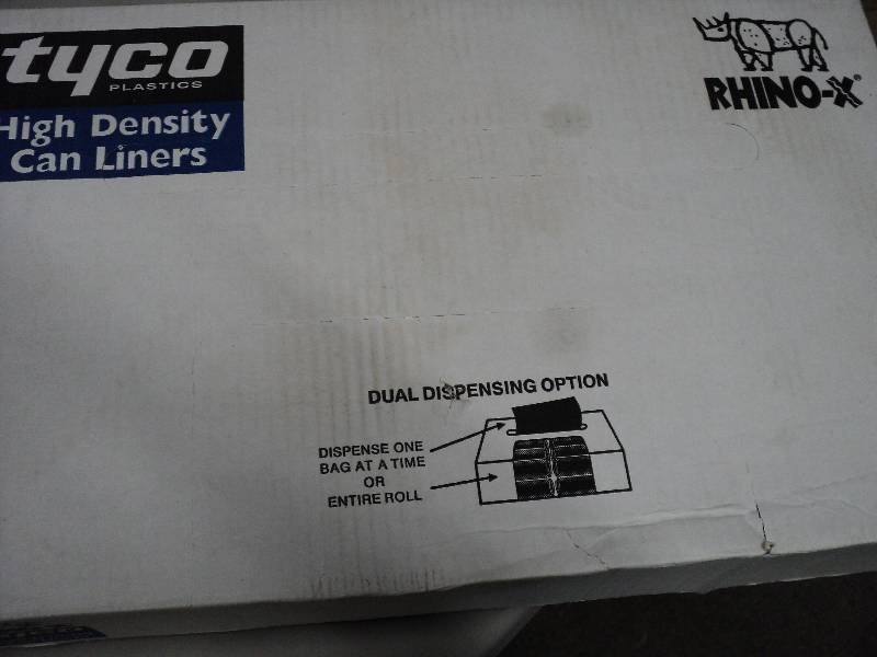 lot 160 image: Tyco High Density can liners 2000 c...