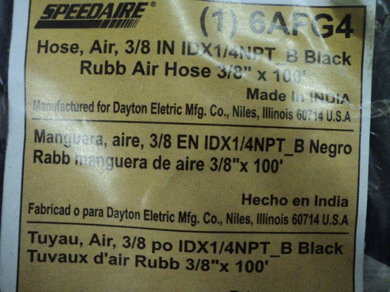 lot 186 image: 100 air hose...