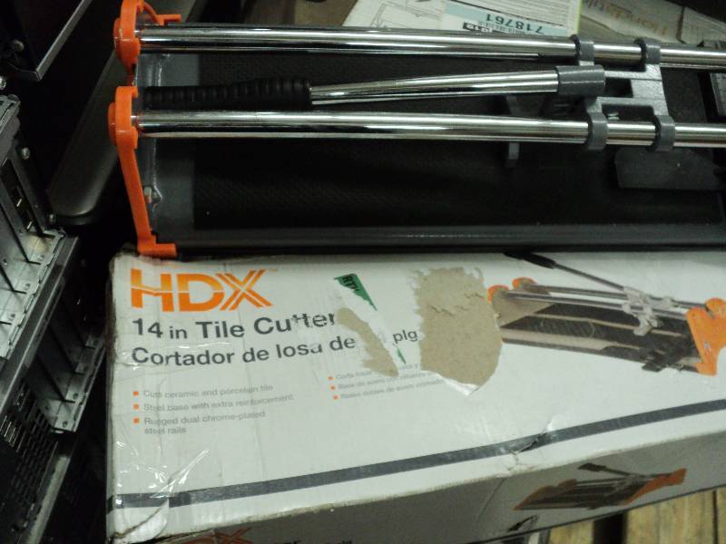 lot 188 image: HDX 14 tile cutter...