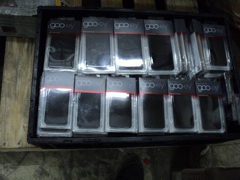 lot 191 image: 2 totes of goo-ey hands free cases...