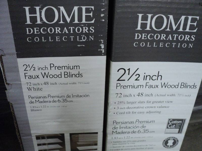 lot 313 image: 2 Home Decorators Collection blinds...