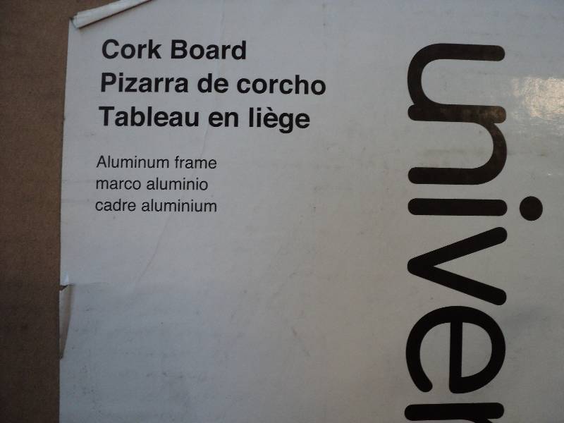 lot 369 image: Universal cork board 24 x 36 alum...