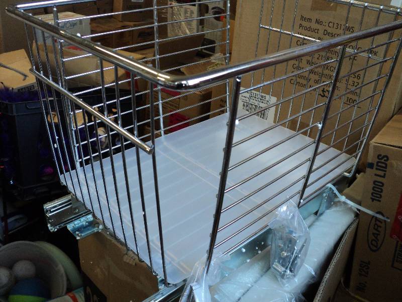 lot 382 image: metal veggie bin - 13 wide x 12 t...