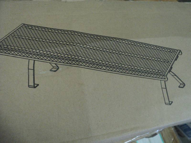 lot 395 image: Universal off desk mesh shelf - new...