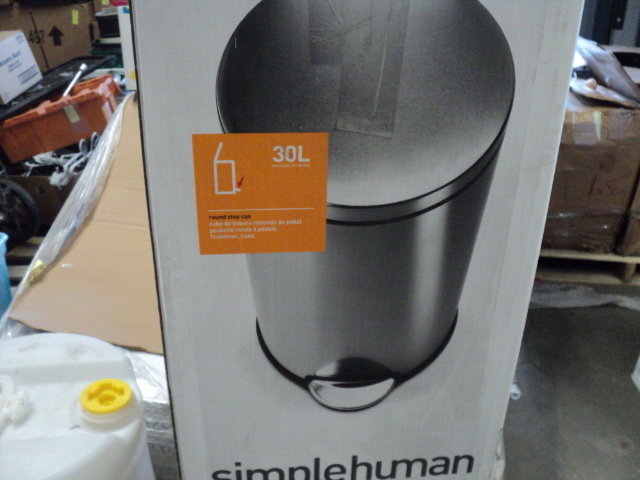 lot 413 image: Simple Human Silent Garbage can - s...