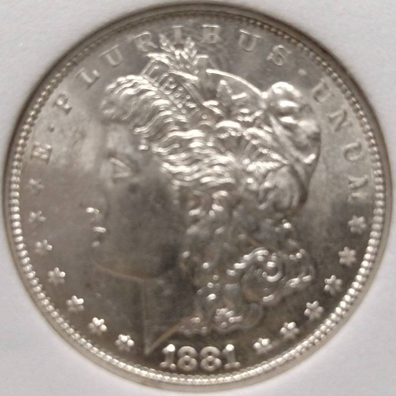 1881 S NES MS66 DMPL Morgan Silver ...