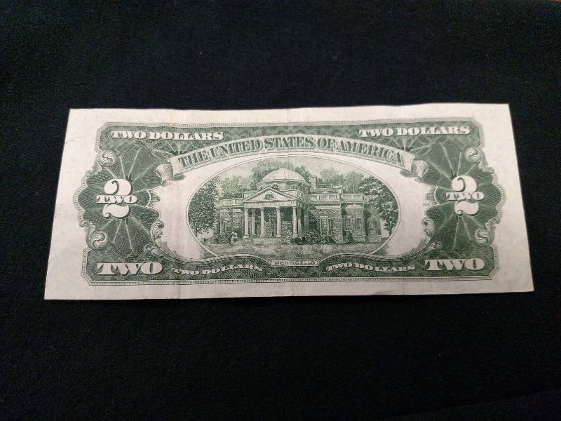 1928 G Two Dollar Red Seal Note ...