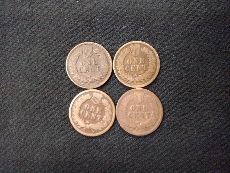 (4) Various Date Indian Head Cents...