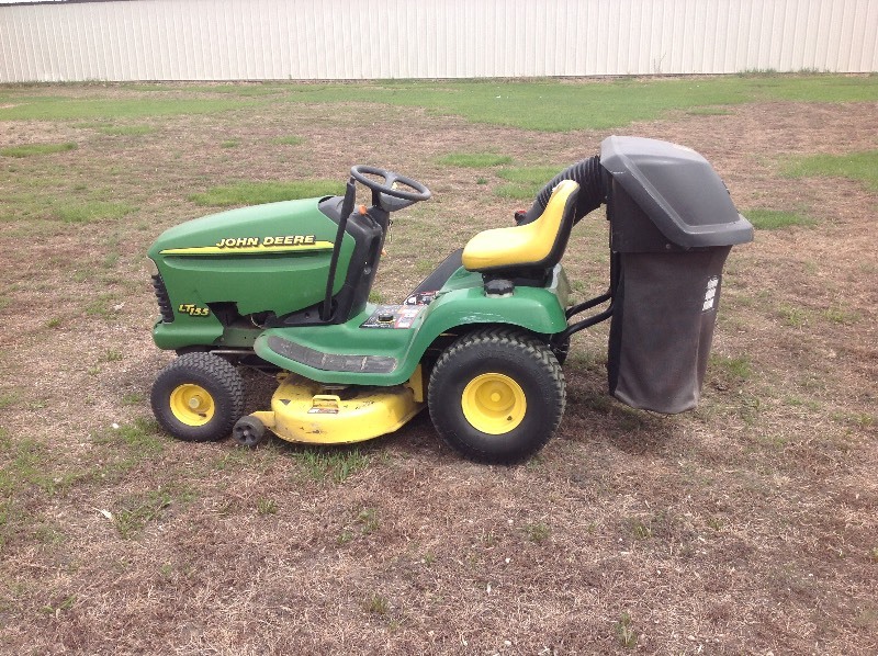 John deere best sale lt155 bagger manual