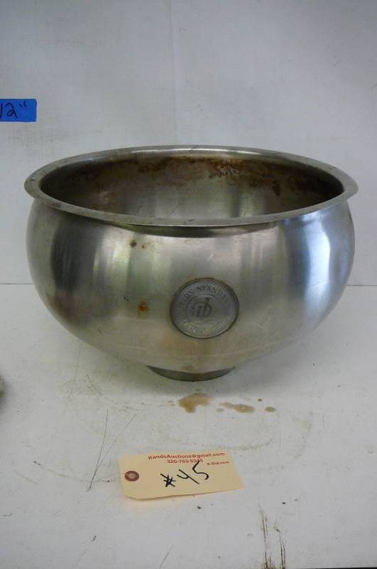 lot 45 image: Cream separator bowel stainless