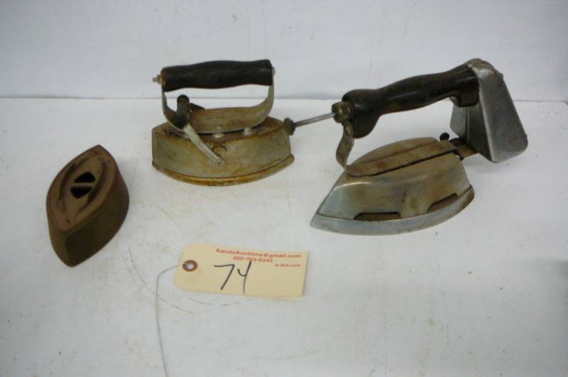 lot 74 image: Irons  Smoothers 3 count