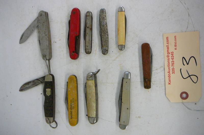 lot 83 image: Knives, Boy scouts, Us military others
