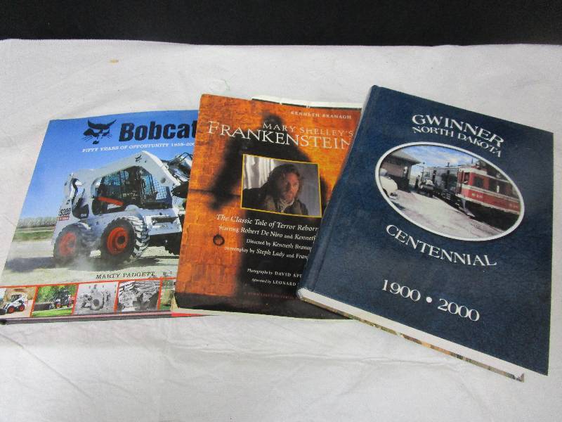 lot 92 image: Books, bobcat, Frankenstienf, Gwinner ND