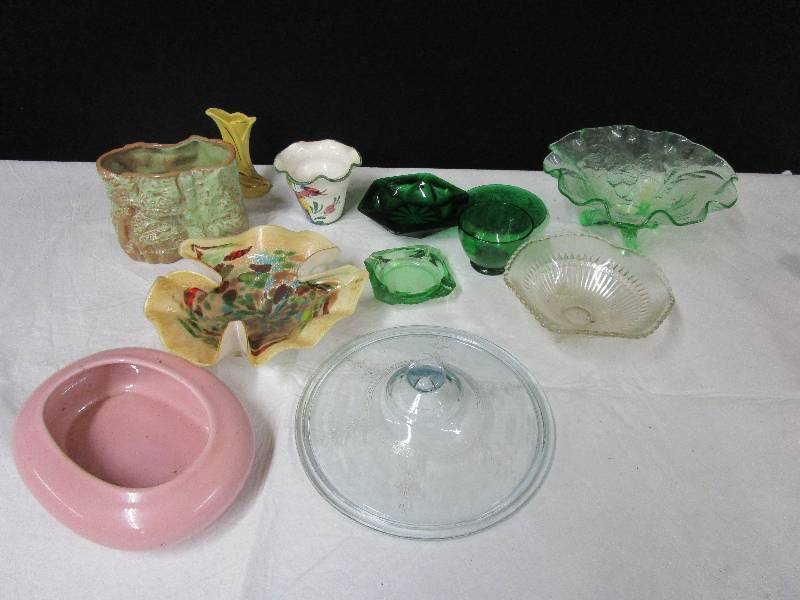 lot 111 image: Frankoma, Green Depression, Blue Depression and More