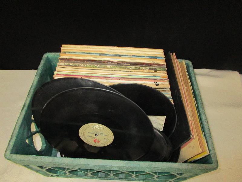 lot 137 image: Various Records and Milk Crate