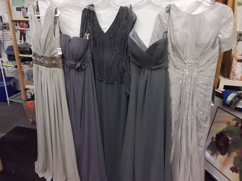 5-Long Dresses Grey Tones