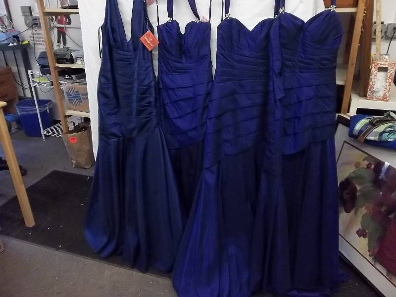4 Navy Long Dresses
