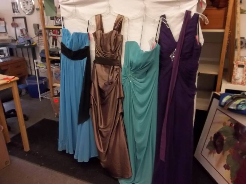 4-Long Dresses All Size 8