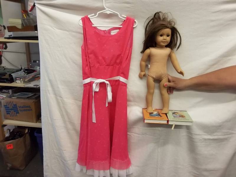 American Girl Dress Size 16, Doll & 2 Books