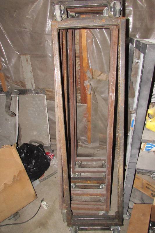 lot 162 image: LOT OF 6 HOMEMADE CAR DOLLY MOVERS