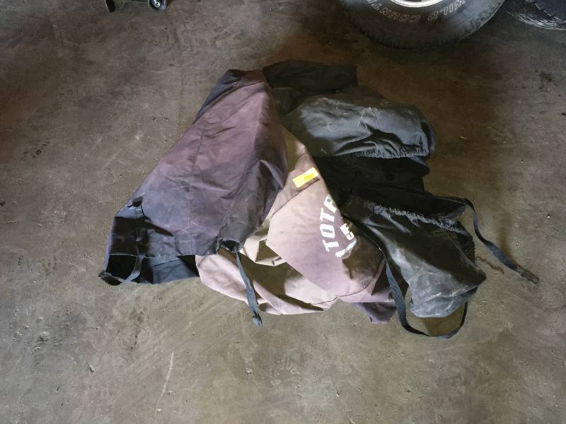 lot 169 image: TWO SNOWMOBILE COVERS