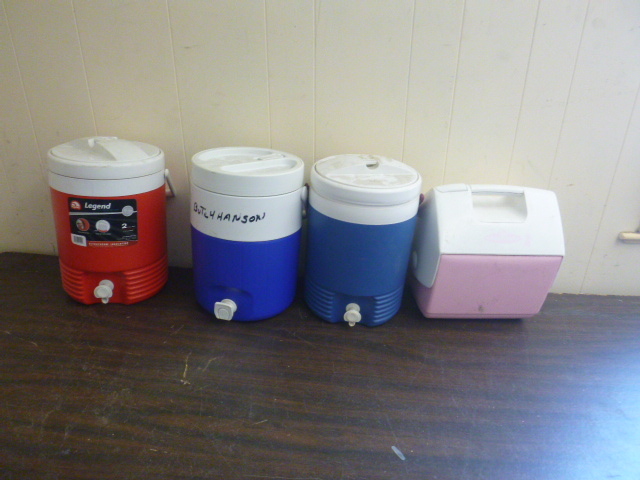 lot 94 image: Water Jugs and Small Cooler