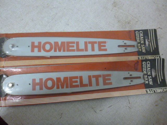 lot 182 image: 2 Homelite Chain Saw Guide Bars