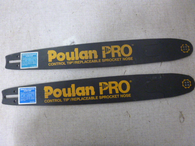lot 183 image: 2 Poulan Pro Chain Saw Guide Bars