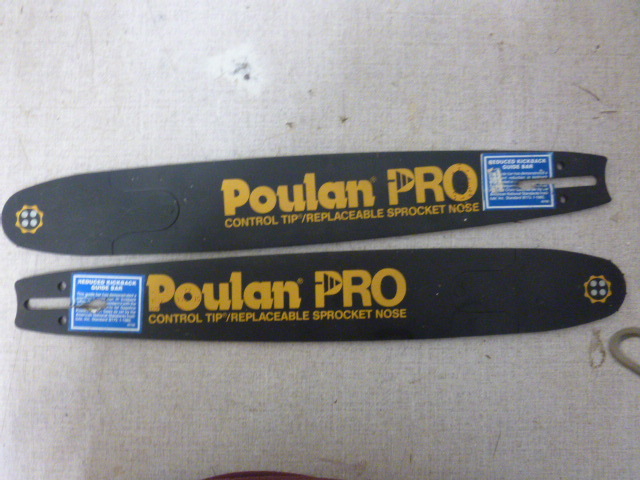 lot 184 image: 2 Poulan Pro Chain Saw Guide Bars