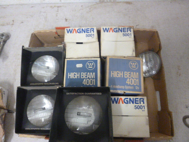 lot 192 image: Box of Sealed Beam Head Lights