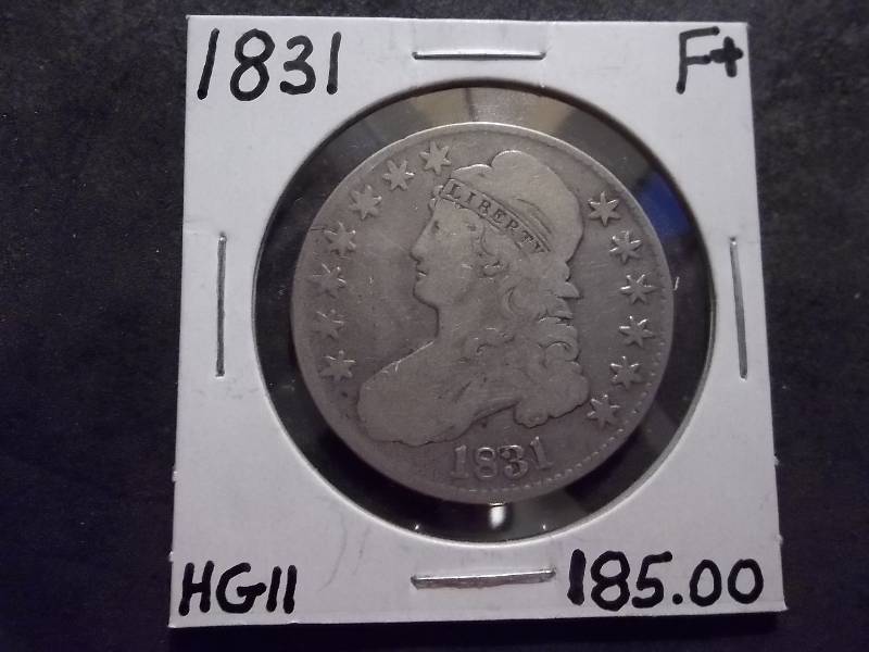 lot 11 image: 1831  Bust Half Dollar