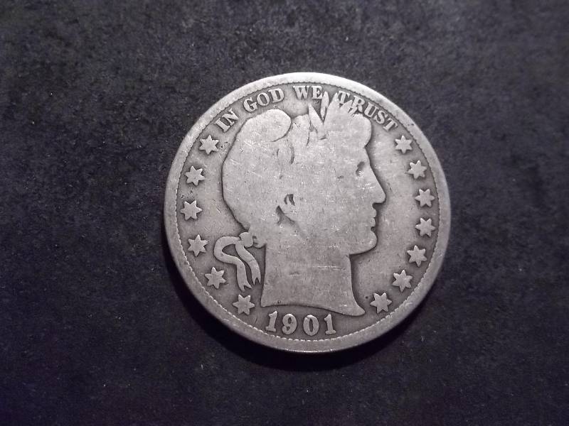 lot 17 image: 1901 Barber Half Dollar