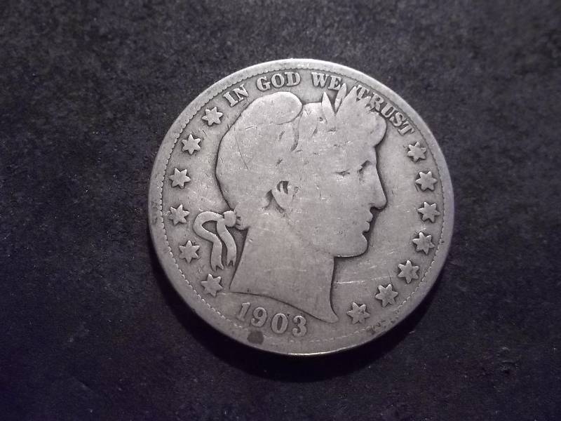 lot 21 image: 1903 S Barber Half Dollar