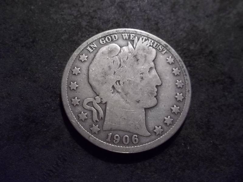 lot 24 image: 1906 Barber Half Dollar