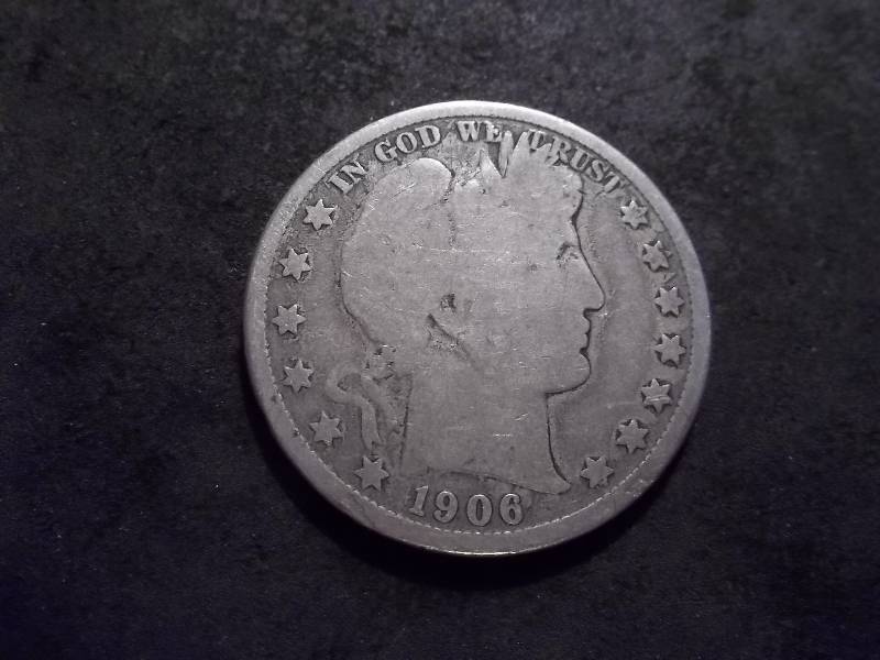 lot 25 image: 1906 D Barber Half Dollar