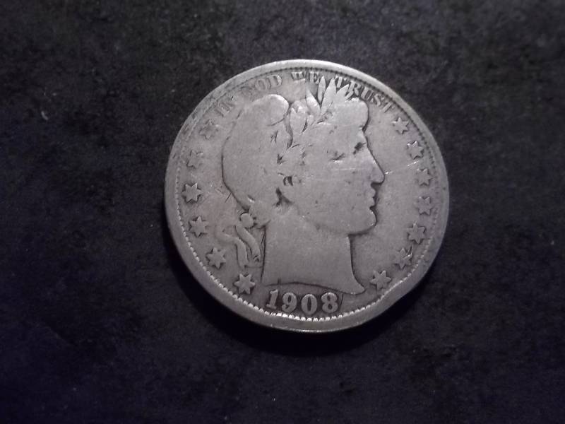 lot 31 image: 1908 O Barber Half Dollar