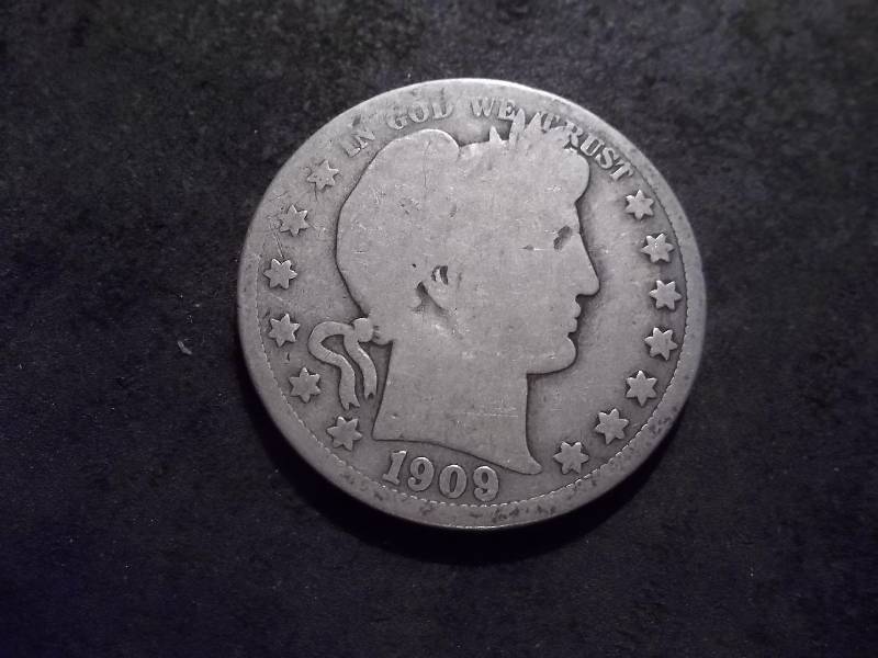 lot 32 image: 1909  Barber Half Dollar