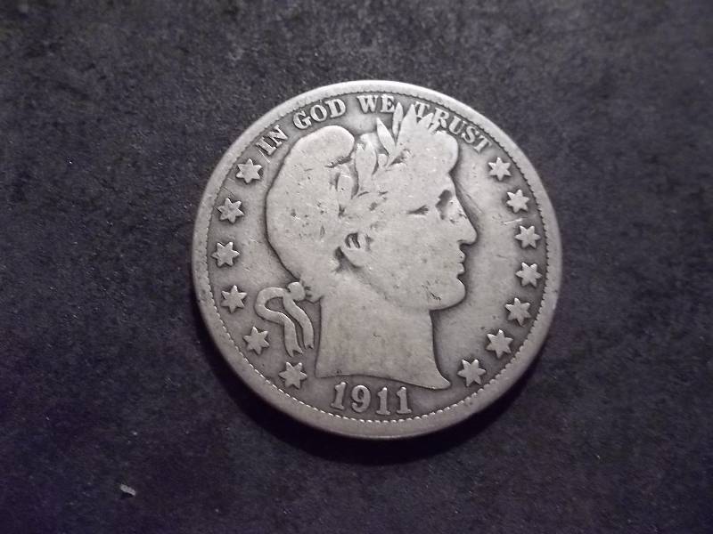 lot 33 image: 1911  Barber Half Dollar