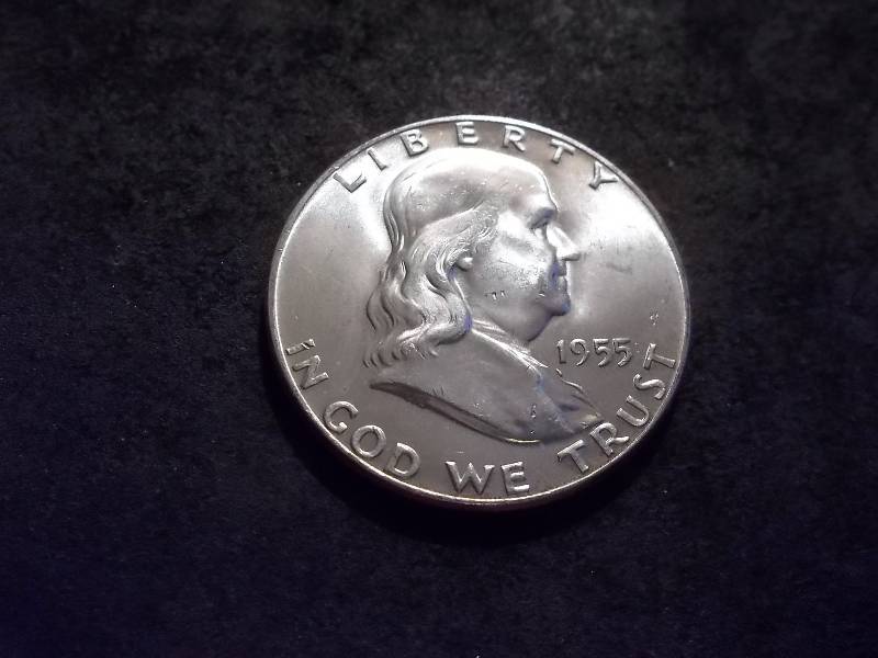lot 41 image: 1955 Franklin Half Dollar