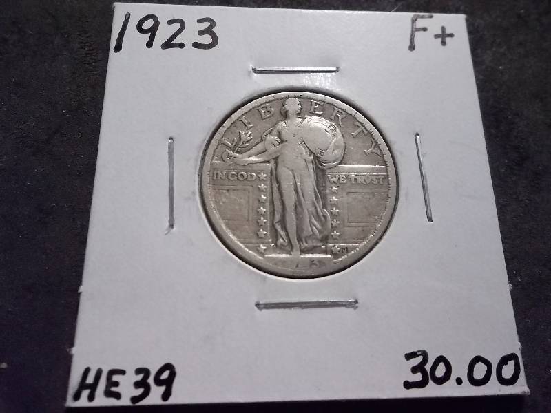 lot 53 image: 1923 Standing Liberty Quarter