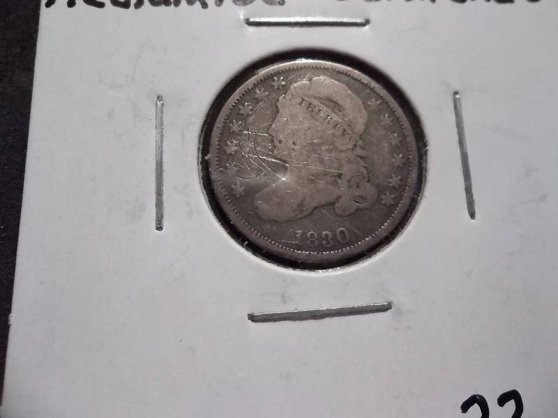 lot 56 image: 1830 Bust Dime