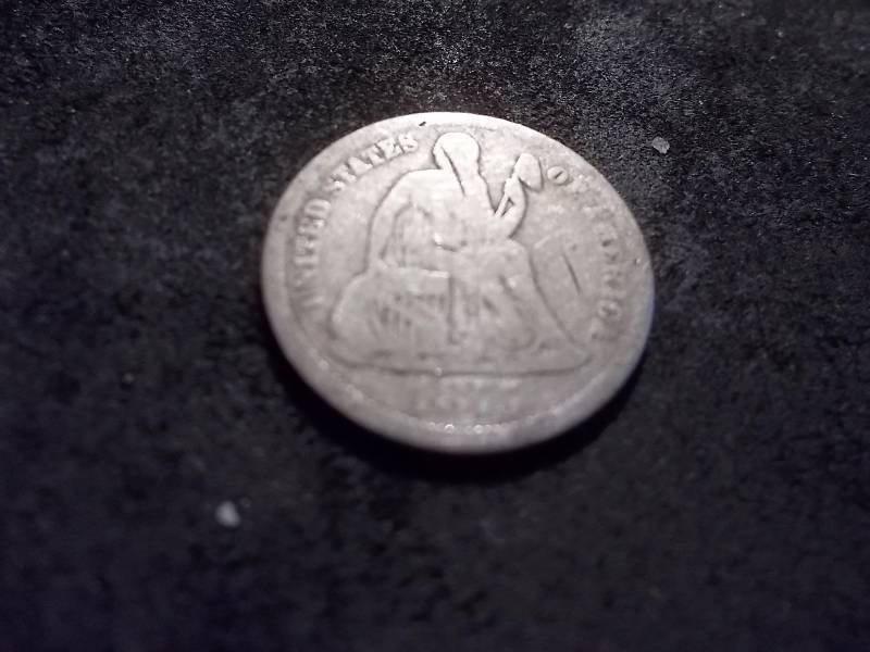 lot 60 image: 1875 CC Seated Liberty Dime