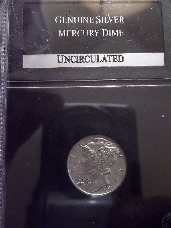lot 68 image: 1941 Mercury Dime Unc
